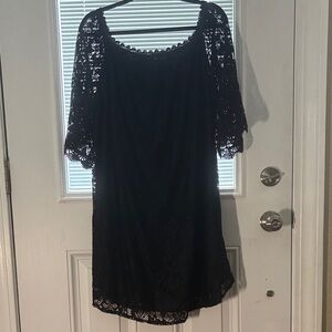 Elegant Black Lace Dress